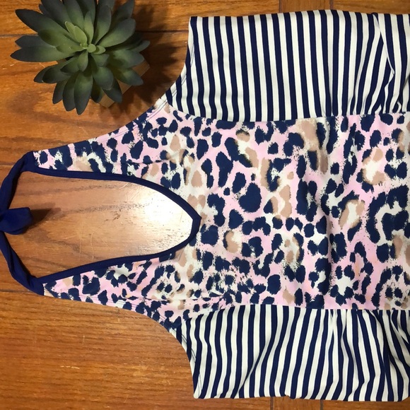 LIME RICKI Swimwear Tankini— NWOT cute halter tankini! - Picture 3 of 8